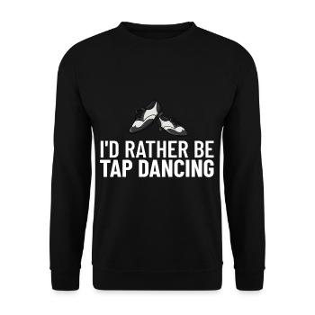Tap Dance Beginners Chaussures Apprendre la musique Danseurs - Sweat-shirt Unisexe - noir - Devant - Alina (178cm) & Michal (187cm)