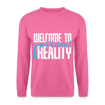 To Virtual Reality - Unisex Sweatshirt - pink - Front