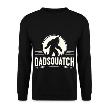 Dadsquatch Bigfoot Papa Papa Cadeau - Sweat-shirt Unisexe - noir - Devant - Alina (178cm) & Michal (187cm)