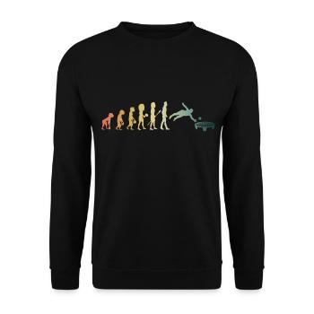 Spikeball - Evolution of Roundnet - Unisex Sweatshirt - black - Front - Alina (178cm) & Michal (187cm)
