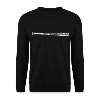 Batte de baseball "Lucille" - Sweat-shirt Unisexe - noir - Devant - Alina (178cm) & Michal (187cm)