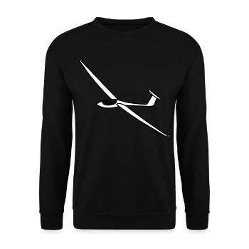 segelflugzeug asw27 - Unisex Pullover - Schwarz - Vorne - Alina (178cm) & Michal (187cm)