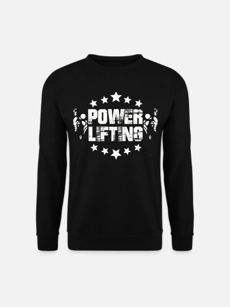 Power Lifting Krafttraining Kraftsport Geschenk - Unisex Pullover - Schwarz
