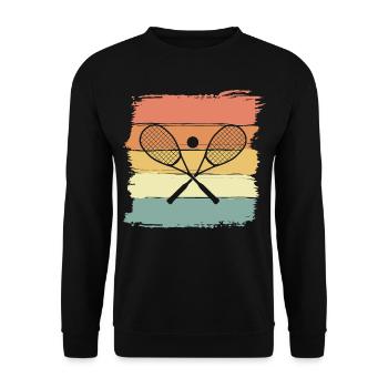Squash rétro vintage - Sweat-shirt Unisexe - noir - Devant - Alina (178cm) & Michal (187cm)