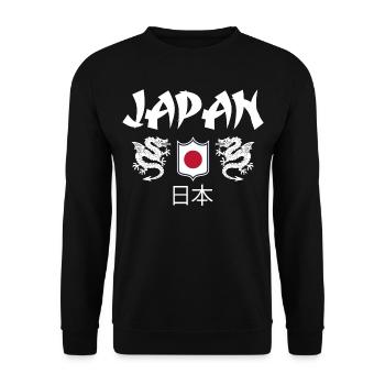 Japan - Unisex Sweatshirt - black - Front - Alina (178cm) & Michal (187cm)