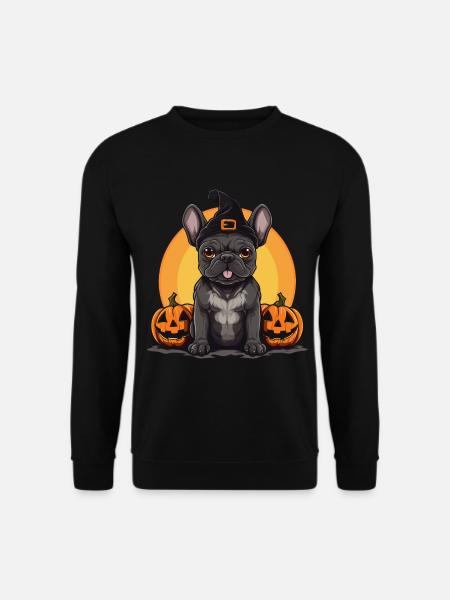 French Bulldog Halloween - Unisex Sweatshirt - black