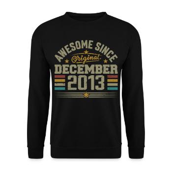 Décembre 2013 - Cadeau Anniversaire December 2013 - Sweat-shirt Unisexe - noir - Devant - Alina (178cm) & Michal (187cm)
