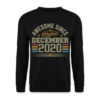 December 2020 - December 2020 Birthday Gift - Unisex Sweatshirt - black - Front - Alina (178cm) & Michal (187cm)