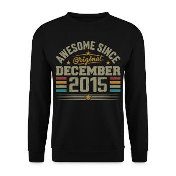 Décembre 2015 - Cadeau Anniversaire December 2015 - Sweat-shirt Unisexe - noir - Devant - Alina (178cm) & Michal (187cm)