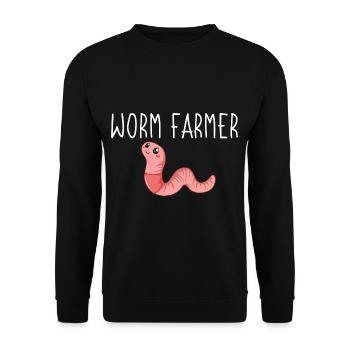 Worm Composting Compost Worm Worm Tea Gardener - Unisex Sweatshirt - black - Front - Alina (178cm) & Michal (187cm)