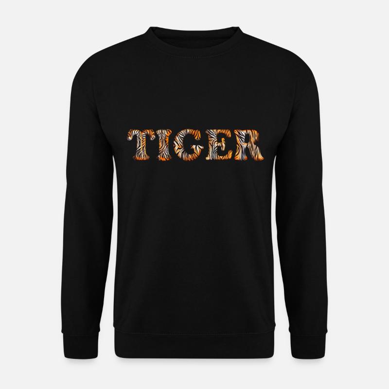 Tiger Text cool - Sweat-shirt Unisexe - noir