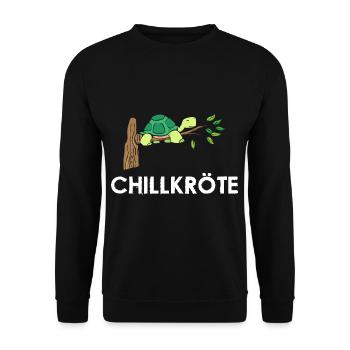 Chill Toad Sleep Shirt Nightgown Turtle - Unisex Sweatshirt - black - Front - Alina (178cm) & Michal (187cm)