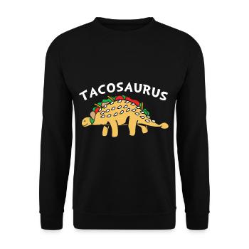dino - Unisex Sweatshirt - black - Front - Alina (178cm) & Michal (187cm)