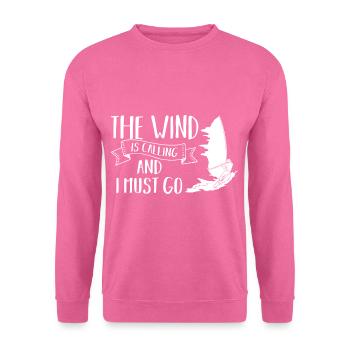 Windsurfing Board Sail Paddle Windsurfer Water - Unisex Sweatshirt - pink - Front