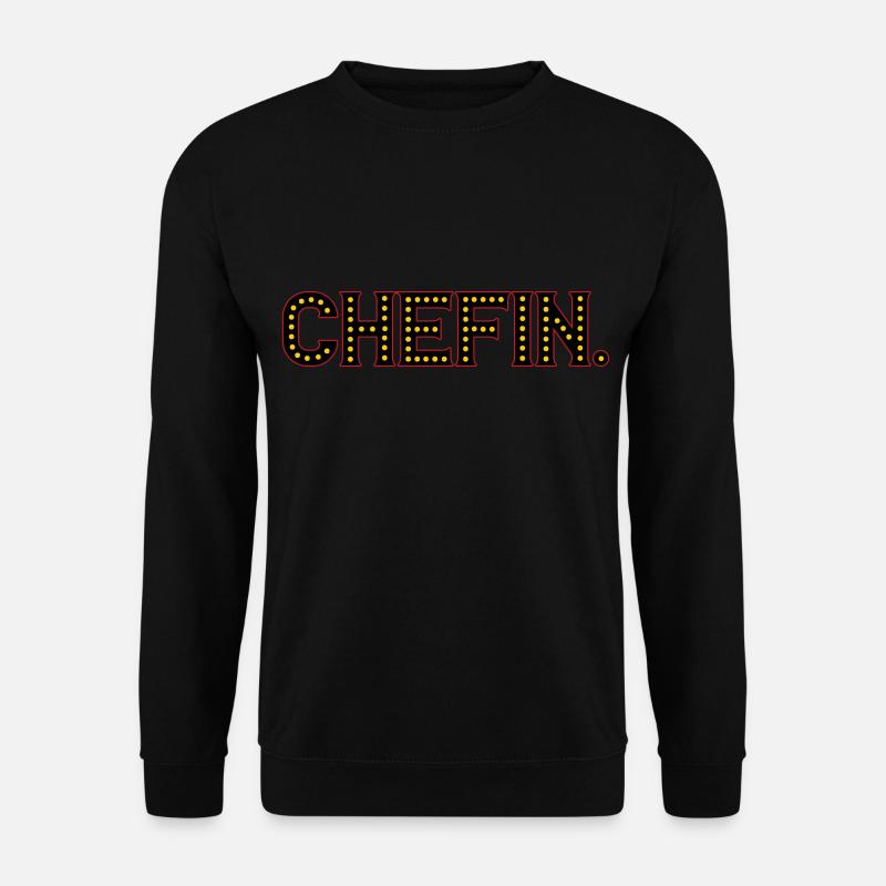 Chefin | Farben änderbar - Unisex Pullover - Schwarz