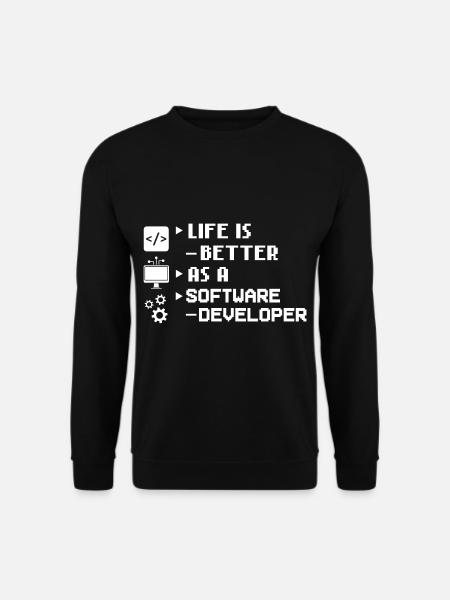 Software Development Software Developer Developer - Unisex Sweatshirt - black
