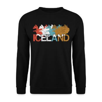 Island - Unisex Pullover - Schwarz - Vorne - Alina (178cm) & Michal (187cm)