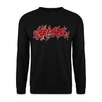 HardCore Design Red - Unisex Sweatshirt - black - Front - Alina (178cm) & Michal (187cm)