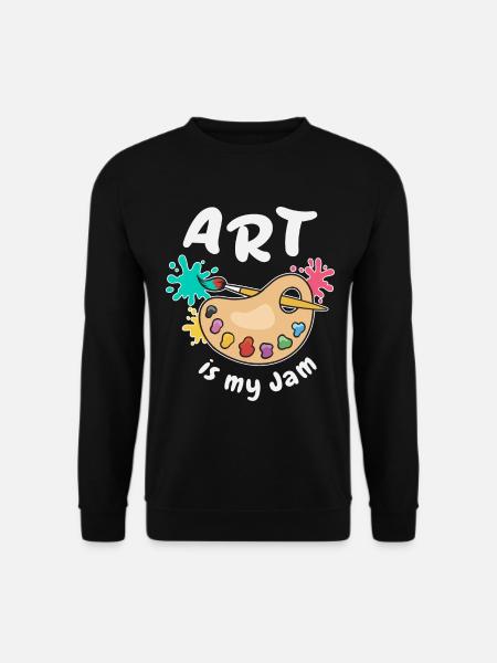 Art Is My Jam - Unisex Sweatshirt - black