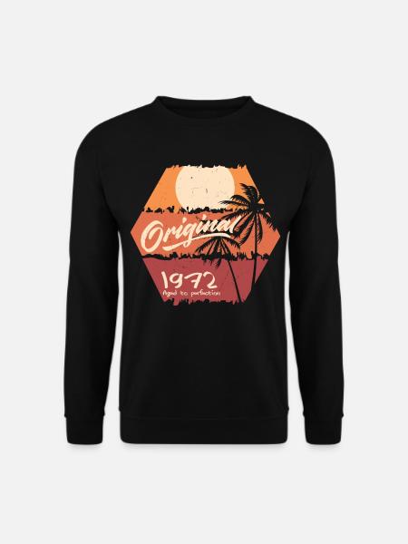 Original 1972 Retro 1972 Geburtstagsgeschenk - Unisex Pullover - Schwarz