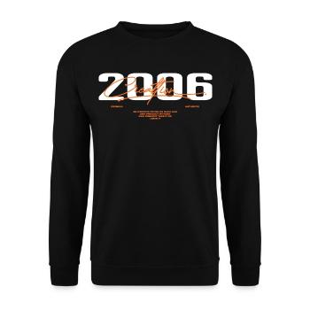 2006 Vintage Rétro 2006 Cadeau D'anniversaire 2006 - Sweat-shirt Unisexe - noir - Devant - Alina (178cm) & Michal (187cm)