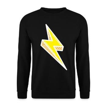 Blitz Comic Rapide - Sweat-shirt Unisexe - noir - Devant - Alina (178cm) & Michal (187cm)