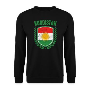 Kurdistan - Sweat-shirt Unisexe - noir - Devant - Alina (178cm) & Michal (187cm)