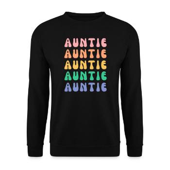 AUNTIE - Unisex Sweatshirt - black - Front - Alina (178cm) & Michal (187cm)