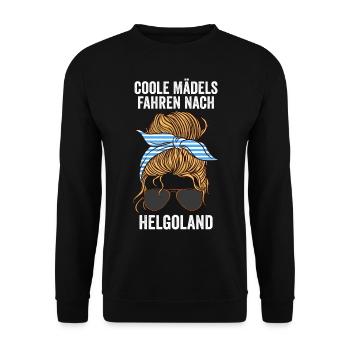 Nordsee Helgoland - Unisex Pullover - Schwarz - Vorne - Alina (178cm) & Michal (187cm)