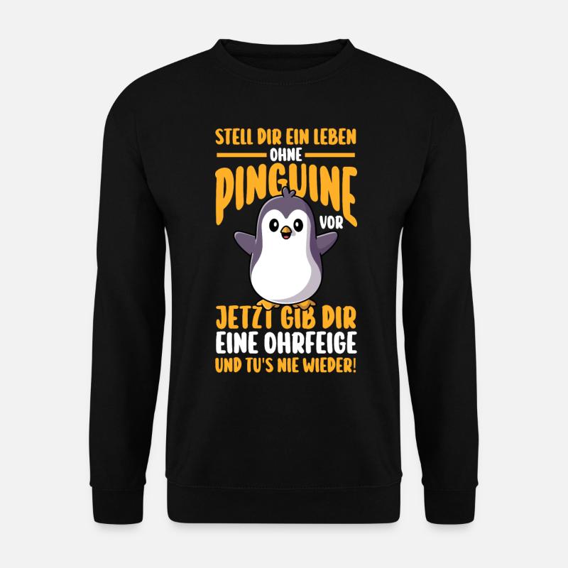 Pinguin - Unisex Pullover - Schwarz