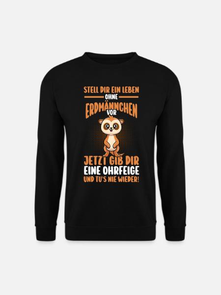 Erdmännchen - Unisex Pullover - Schwarz