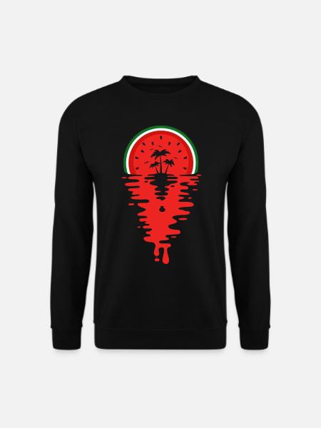 Sunset Watermelon Juice - Unisex Sweatshirt - black