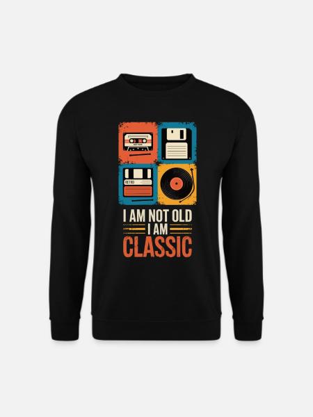 Medien-Nostalgie: T-Shirt für die 80er Generation - Unisex Pullover - Schwarz