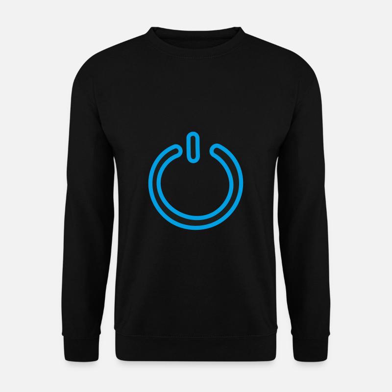 Powerbutton Design - Unisex Pullover - Schwarz