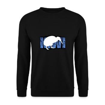 kiwi - Unisex Sweatshirt - black - Front - Alina (178cm) & Michal (187cm)