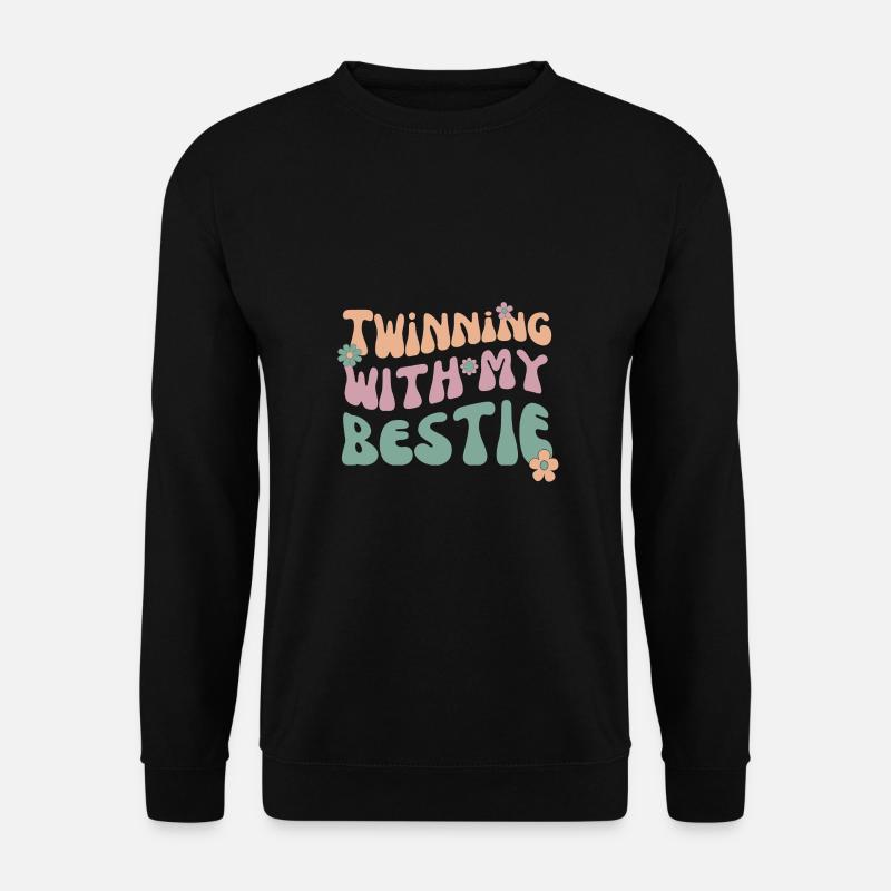 Twinning With My Bestie Spirit Week Twin Day - Unisex Sweatshirt - black