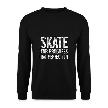 Skateboard Art For Boys Girls Men Skateboard Gifts - Unisex Pullover - Schwarz - Vorne - Alina (178cm) & Michal (187cm)