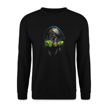 graffiti - Sweat-shirt Unisexe - noir - Devant - Alina (178cm) & Michal (187cm)