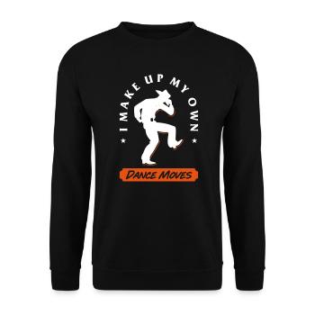 Make up dance move - Unisex Pullover - Schwarz - Vorne - Alina (178cm) & Michal (187cm)