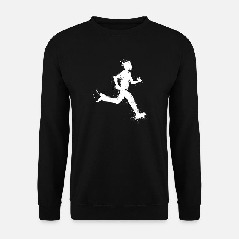 Running man - course à pied marathon - Sweat-shirt Unisexe - noir