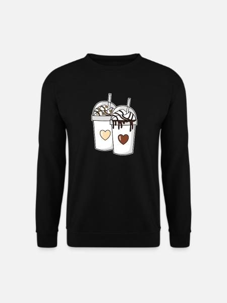 Pärchen Milchshake Vanille Schokolade - Unisex Pullover - Schwarz