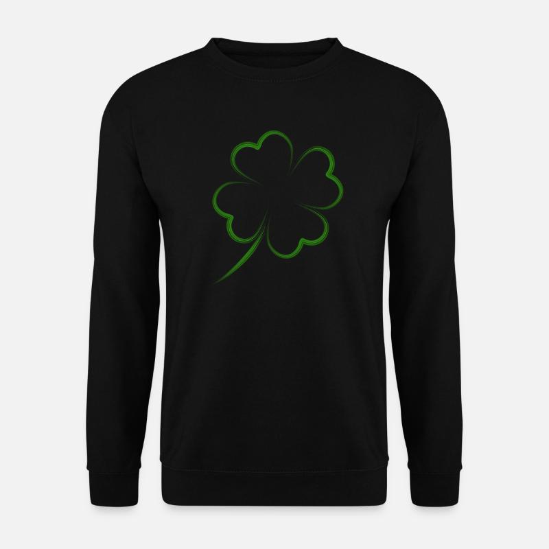 kleeblatt glück - Unisex Pullover - Schwarz