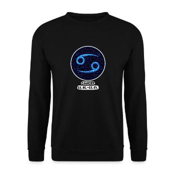 Cancer 22.06.-22.07. - Unisex Pullover - Schwarz - Vorne - Alina (178cm) & Michal (187cm)