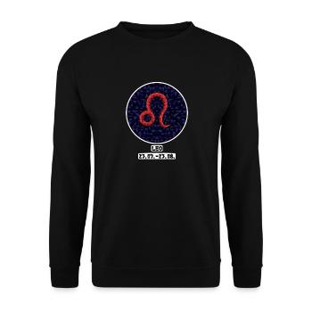 Leo 23.07.- 23.08. - Unisex Sweatshirt - black - Front - Alina (178cm) & Michal (187cm)