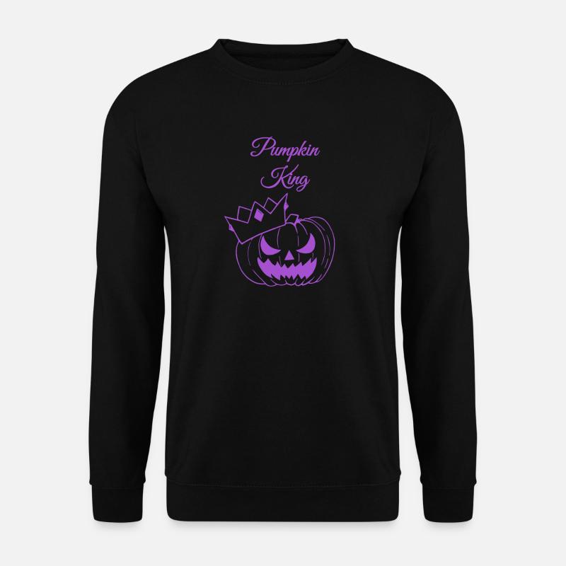 Kürbis König Halloween Design - Unisex Pullover - Schwarz