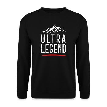 Ultra Legende - Unisex Pullover - Schwarz - Vorne - Alina (178cm) & Michal (187cm)