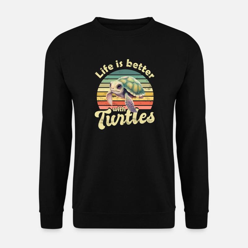 Turtle Sea turtle - Unisex Sweatshirt - black