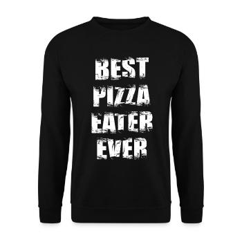 Best Pizza Eater of All Time - Unisex Sweatshirt - black - Front - Alina (178cm) & Michal (187cm)