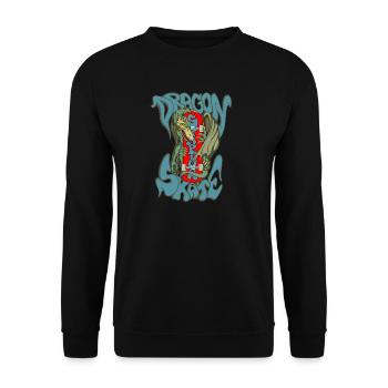 Dragon Skate - Unisex Sweatshirt - black - Front - Alina (178cm) & Michal (187cm)