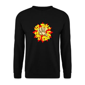 Ltwo - Sweat-shirt Unisexe - noir - Devant - Alina (178cm) & Michal (187cm)